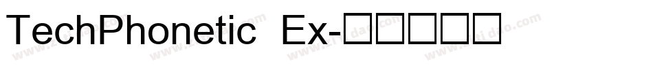 TechPhonetic Ex字体转换